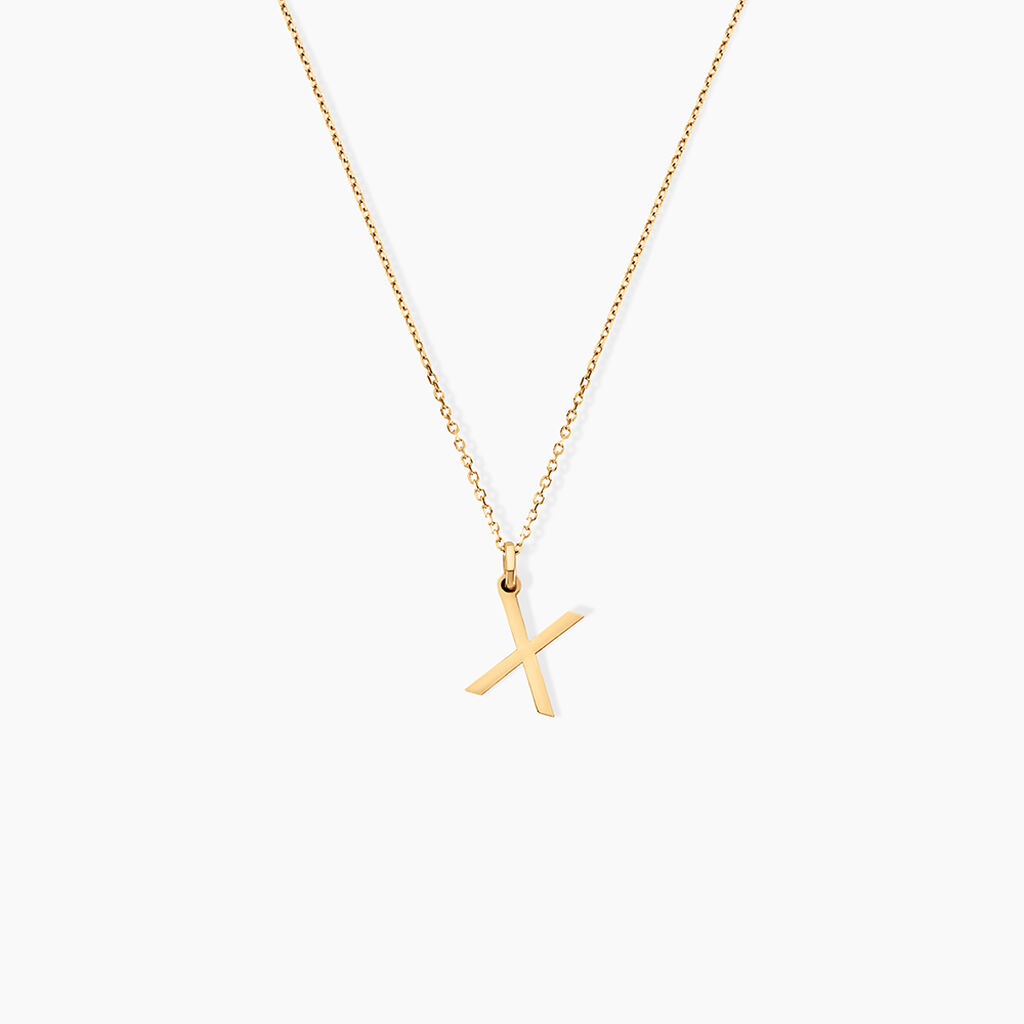 Pendentif Ionia Lettre Or Jaune - Pendentifs Famille | Histoire d&rsquo;Or