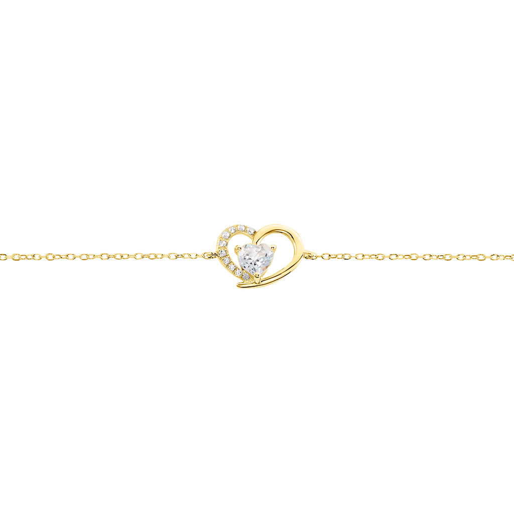 Bracelet Eliana Or Jaune Topaze Oxyde De Zirconium - Bracelets Femme | Histoire d’Or