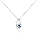 Collier Polynesie Argent Blanc Perle D'imitation Et Oxyde De Zirconium - Colliers fantaisie Femme | Histoire d&rsquo;Or