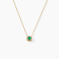 Collier Cosimo Or Jaune Emeraude Diamant