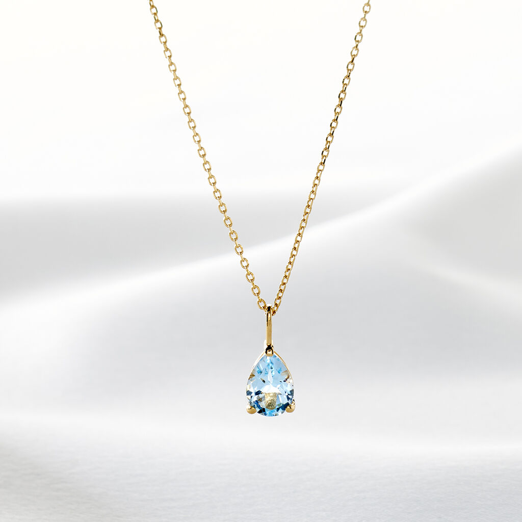 Collier Goutte Or Jaune Topaze - Colliers Femme | Histoire d’Or