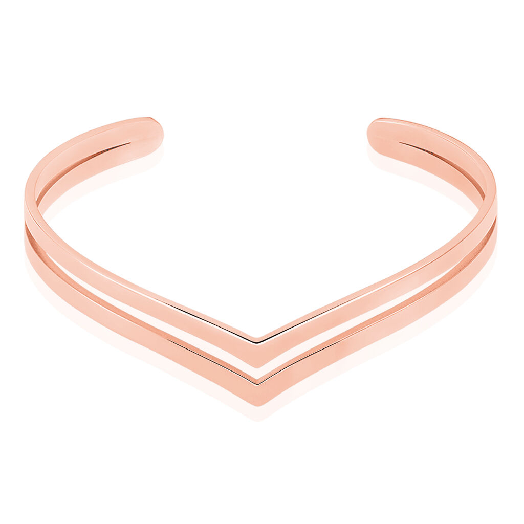 Bracelet Jonc Wilna Acier Rose - Bracelets fantaisie Femme | Histoire d’Or