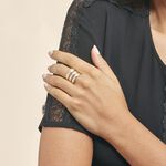 Bague Catharine 3 Rangs Or Jaune Diamant - Bagues avec pierre Femme | Histoire d&rsquo;Or
