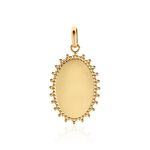 Pendentif Linette Plaque Or Dor&eacute; - Pendentifs Naissance Femme | Histoire d&rsquo;Or