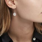 Boucles D'oreilles Pendantes Argent Blanc Sofee Nacress - Boucles d'oreilles fantaisie Femme | Histoire d&rsquo;Or