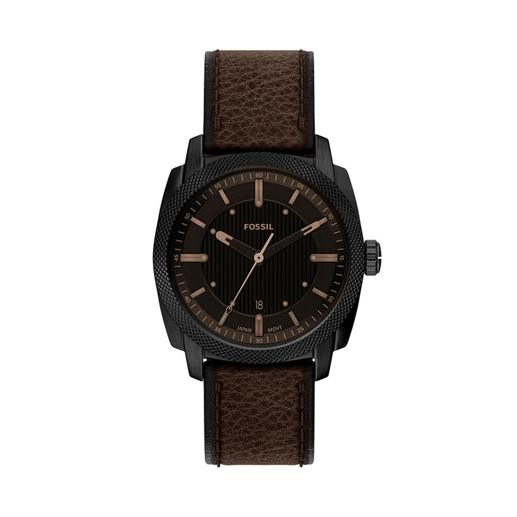 Montre Fossil Machine Noir - F&ecirc;te des p&egrave;res Homme | Histoire d&rsquo;Or
