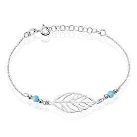 Bracelet Grethel Argent Blanc Turquoise - Bracelets fantaisie Femme | Histoire d’Or