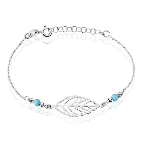 Bracelet Grethel Argent Blanc Turquoise - Bracelets fantaisie Femme | Histoire d’Or