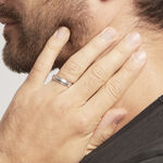 Alliance Julio Ruban Poli Brosse Or Blanc - Alliances Unisex | Histoire d&rsquo;Or