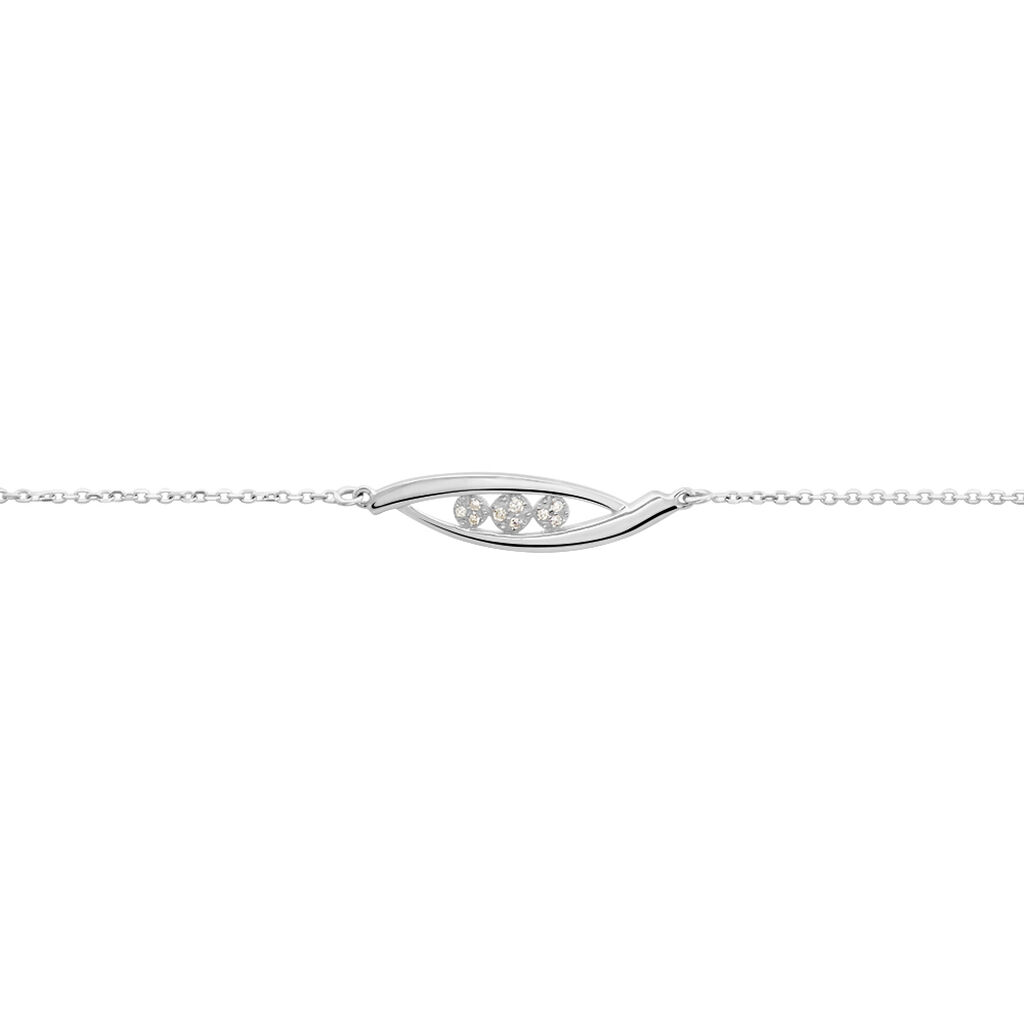 Bracelet Delphine Or Blanc Diamant - Bracelets Femme | Histoire d&rsquo;Or