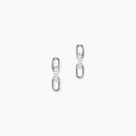 Boucles D'Oreilles Pendantes Maurine Argent Blanc Oxyde De Zirconium - Boucles d'oreilles fantaisie Femme | Histoire d&rsquo;Or