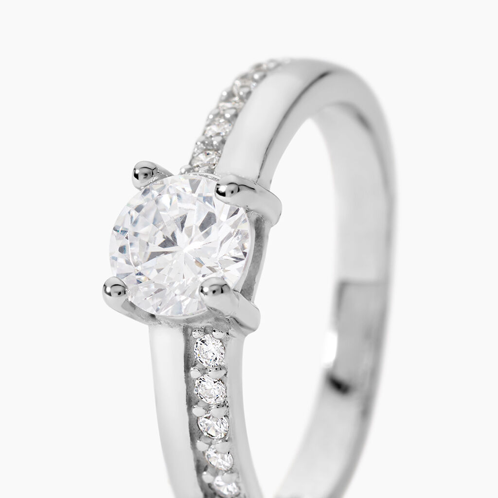 Bague Mayssara Argent Blanc Oxyde De Zirconium - Bijoux Femme | Histoire d&rsquo;Or