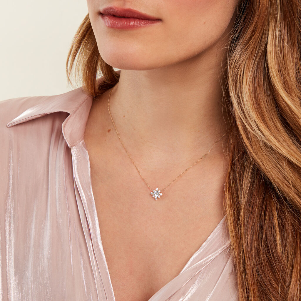 Collier Astrithr Or Jaune Topaze Oxyde De Zirconium - Colliers Femme | Histoire d’Or