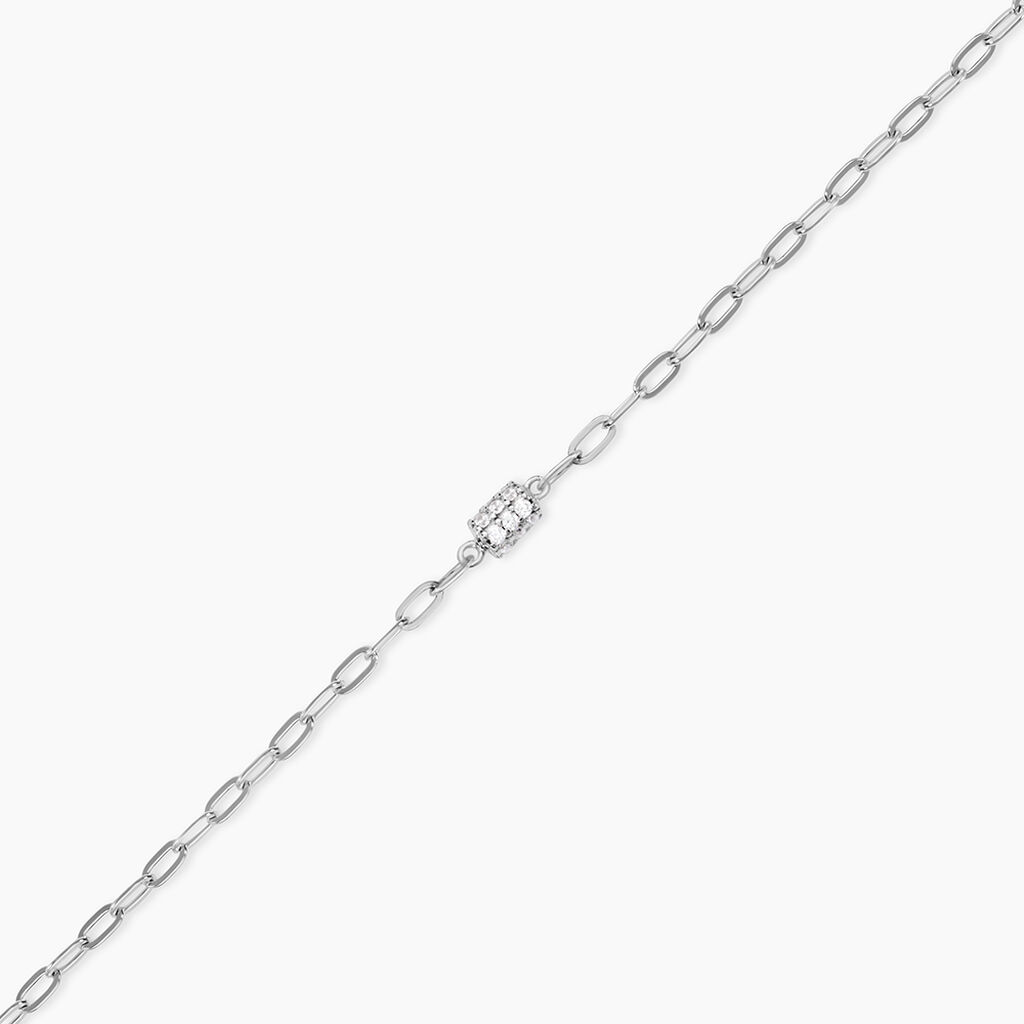 Bracelet Nexus Argent Blanc Oxyde De Zirconium - Bracelets Femme | Histoire d&rsquo;Or