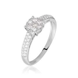 Bague Julia Platine Blanc Diamant - Bagues avec pierre Femme | Histoire d’Or
