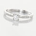 Bague Solitaire Hemera Or Blanc Diamant - Bagues solitaires Femme | Histoire d’Or
