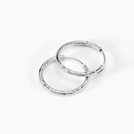 Cr&eacute;oles Argent Blanc Agathe - Boucles d'oreilles cr&eacute;oles Femme | Histoire d&rsquo;Or