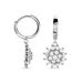 Créoles Argent Blanc Maximille Oxydes De Zirconium - Boucles d'oreilles créoles Femme | Histoire d’Or