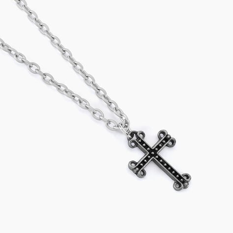 Collier Jodoc Acier Blanc - Colliers fantaisie Homme | Histoire d&rsquo;Or