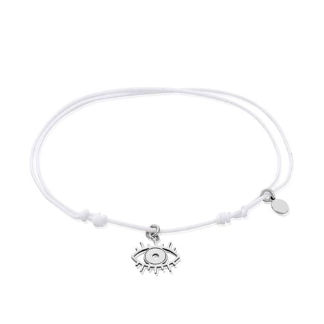 Bracelet Naxos Argent Blanc - Bracelets cordon Femme | Histoire d&rsquo;Or