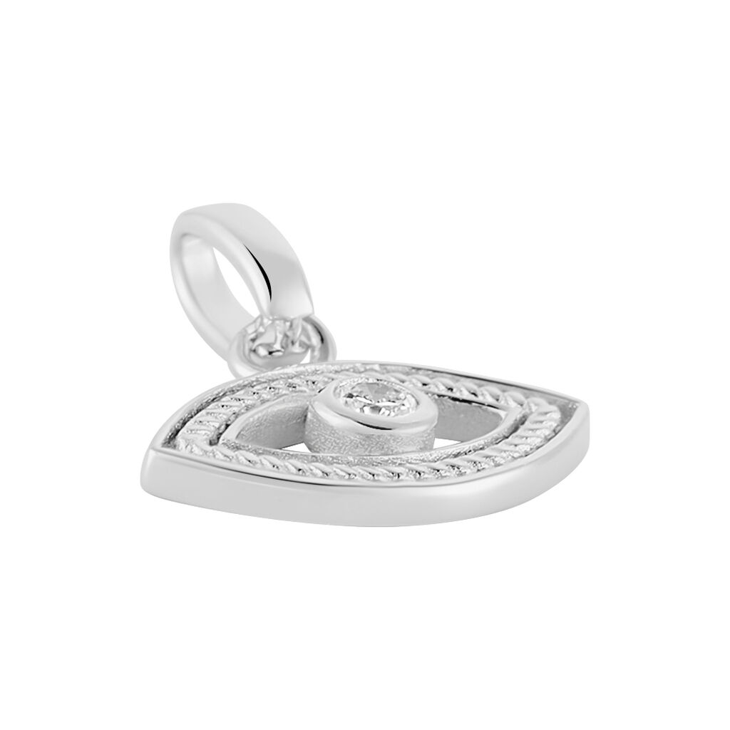 Pendentif Amelot Argent Blanc Oxyde De Zirconium - Pendentifs Femme | Histoire d’Or