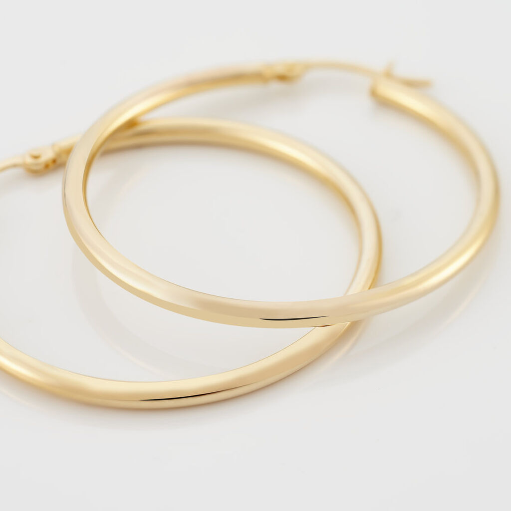 Créoles Verania Or Jaune - Boucles d'oreilles créoles Femme | Histoire d’Or