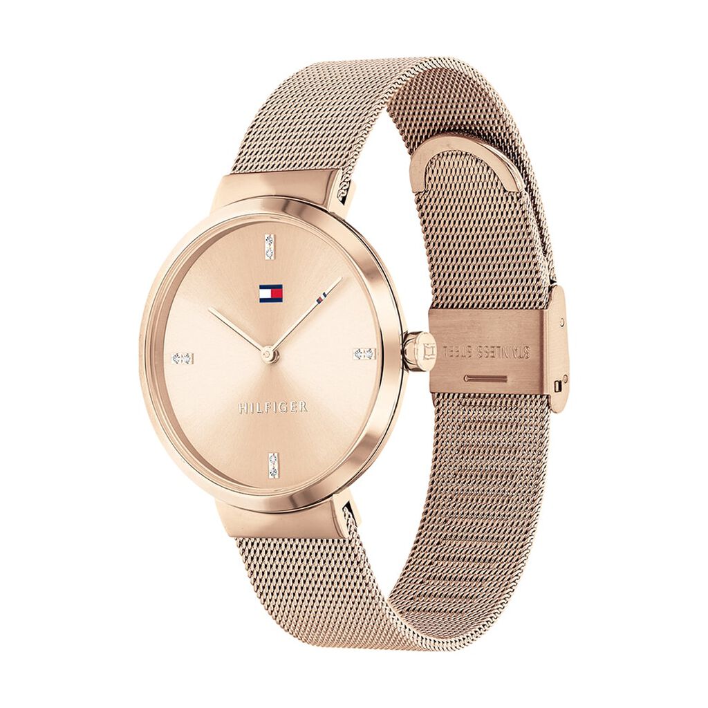 Montre Tommy Hilfiger Liberty Doré Rose - Montres Femme | Histoire d’Or