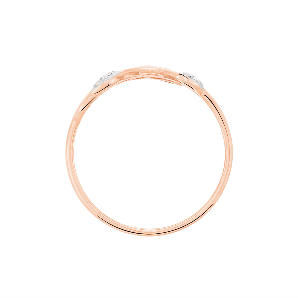 Bague Emelyne Or Rose Diamant - Bagues avec pierre Femme | Histoire d&rsquo;Or