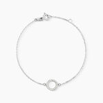 Bracelet Lim Or Blanc Oxyde De Zirconium - Bracelets Femme | Histoire d&rsquo;Or