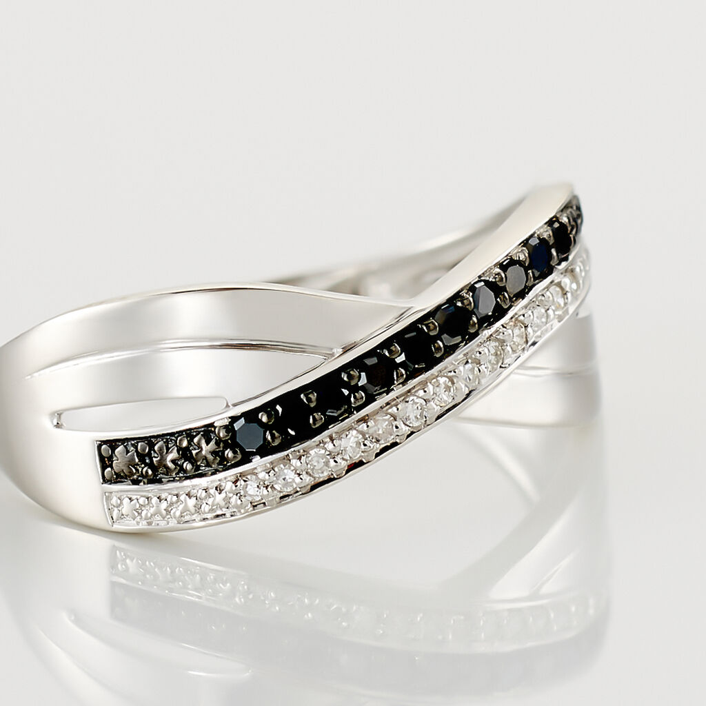Bague Martika Or Blanc Diamant - Bagues avec pierre Femme | Histoire d’Or