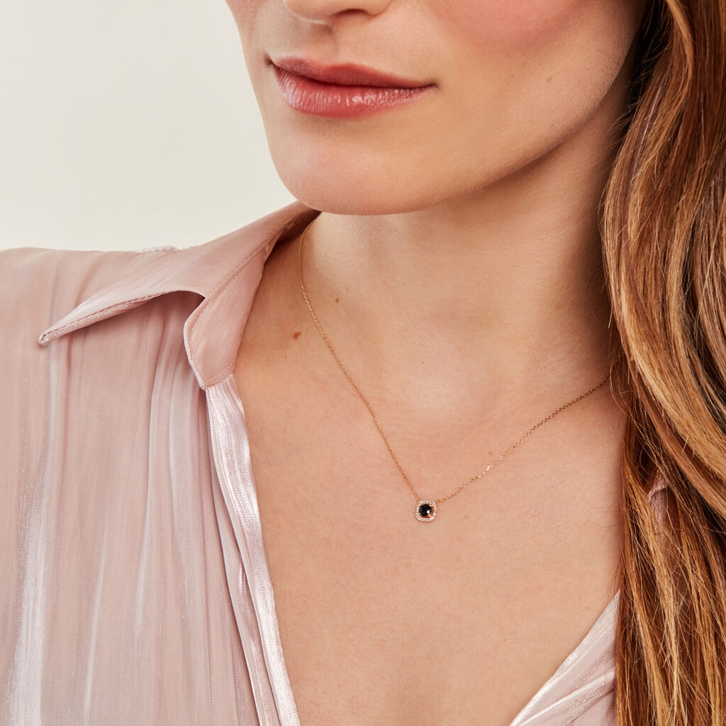 Collier Cosimo Or Jaune Saphir Diamant - Colliers Femme | Histoire d’Or