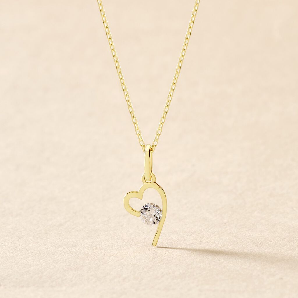 Collier Romance Or Jaune Oxyde De Zirconium - Colliers Femme | Histoire d’Or