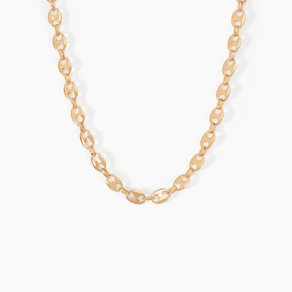 Collier William Plaqu&eacute; Or Jaune - Chaines Femme | Histoire d&rsquo;Or