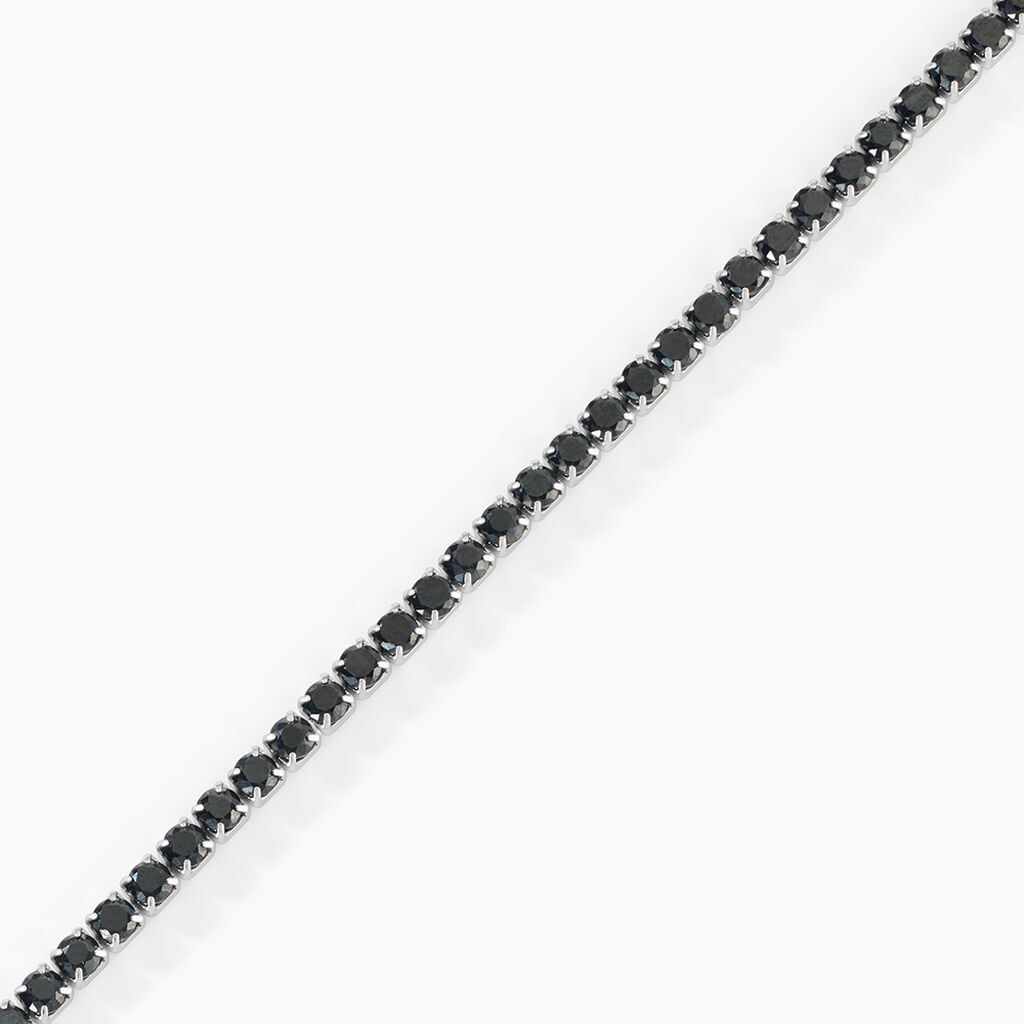 Bracelet Timon Acier Blanc Oxyde De Zirconium - F&ecirc;te des p&egrave;res Homme | Histoire d&rsquo;Or