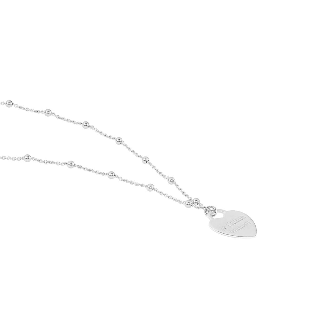Collier Argent Blanc Laurentin - Colliers fantaisie Femme | Histoire d’Or