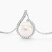 Collier Lucinda Or Blanc Perle De Culture Et Oxyde De Zirconium - Colliers Femme | Histoire d’Or