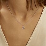 Collier Lorena Argent Blanc Oxyde De Zirconium - Colliers fantaisie Femme | Histoire d&rsquo;Or