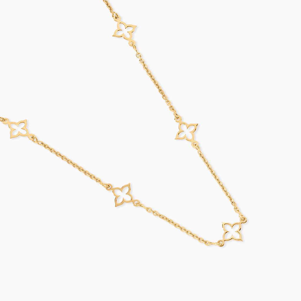 Collier Kalia Argent Dor&eacute; A L'Or 750/1000 - Bijoux sans pierre Femme | Histoire d&rsquo;Or