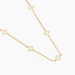 Collier Kalia Argent Dor&eacute; A L'Or 750/1000 - Bijoux sans pierre Femme | Histoire d&rsquo;Or