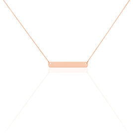 Collier Barrette Gravable Or Rose - Cadeaux de naissance Femme | Histoire d’Or