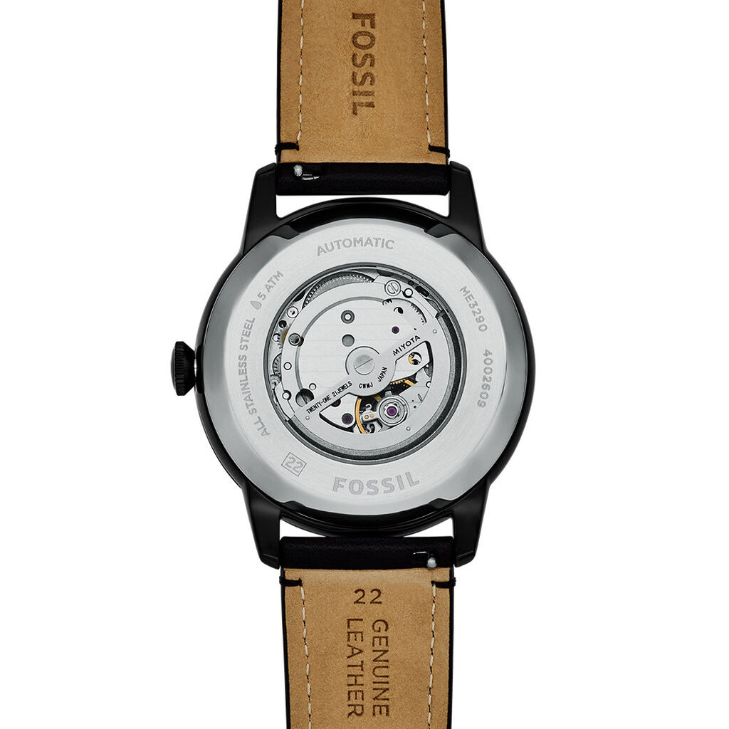 Montre Fossil Townsman C&oelig;ur Battant Noir - F&ecirc;te des p&egrave;res Homme | Histoire d&rsquo;Or