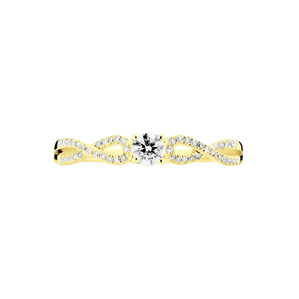 Bague Solitaire Livia Or Jaune Diamant - Bagues solitaires Femme | Histoire d’Or