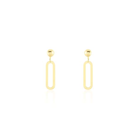 Boucles D'oreilles Pendantes Link Or Jaune - Boucles d'oreilles pendantes Femme | Histoire d’Or