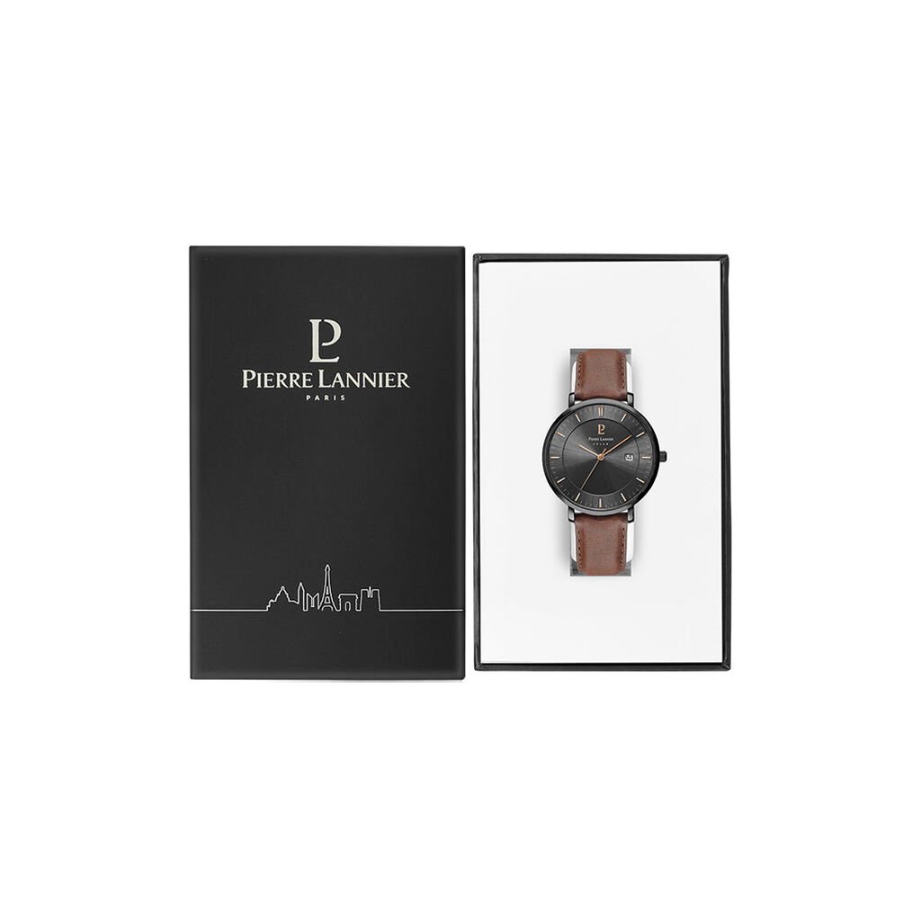 Montre Pierre Lannier Inti Noir - Montres Homme | Histoire d’Or