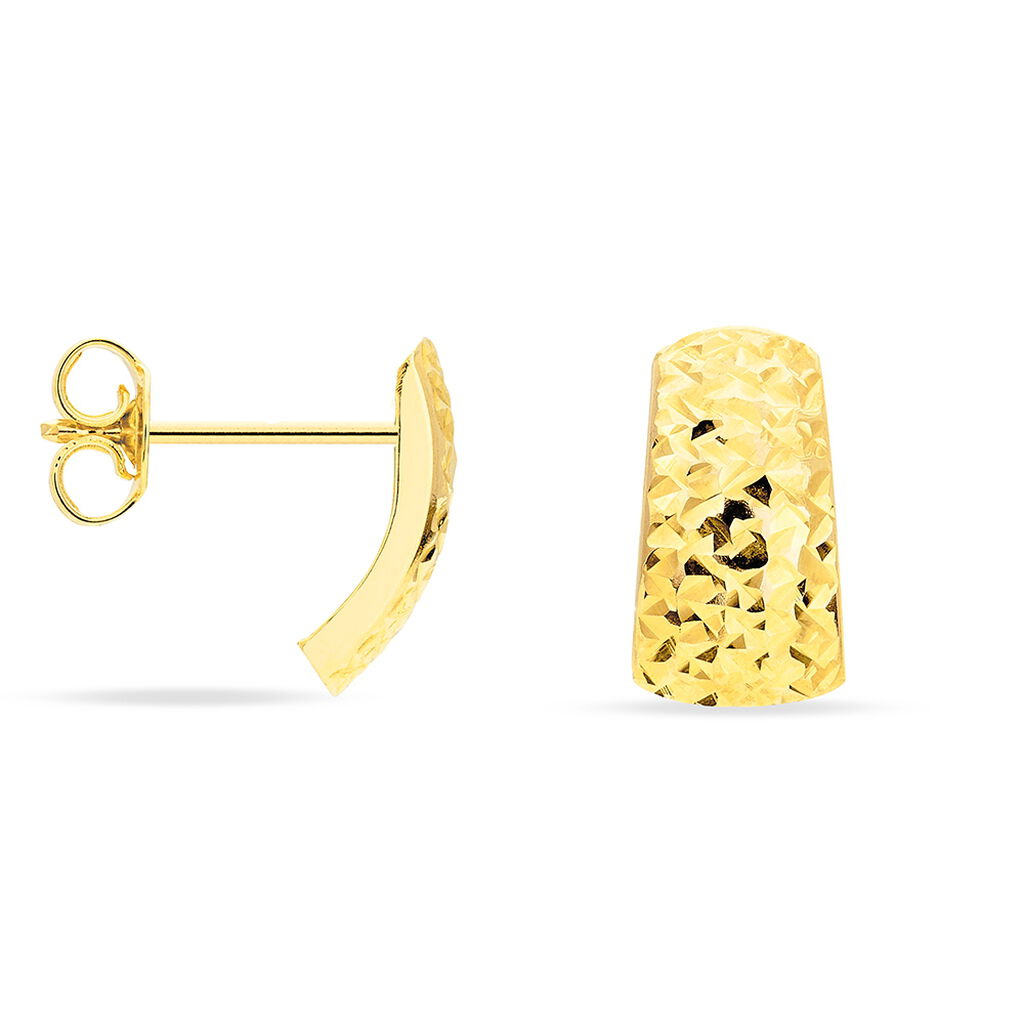 Boucles D'oreilles Puces Sheryne Or Jaune - Clous d'oreilles Femme | Histoire d’Or