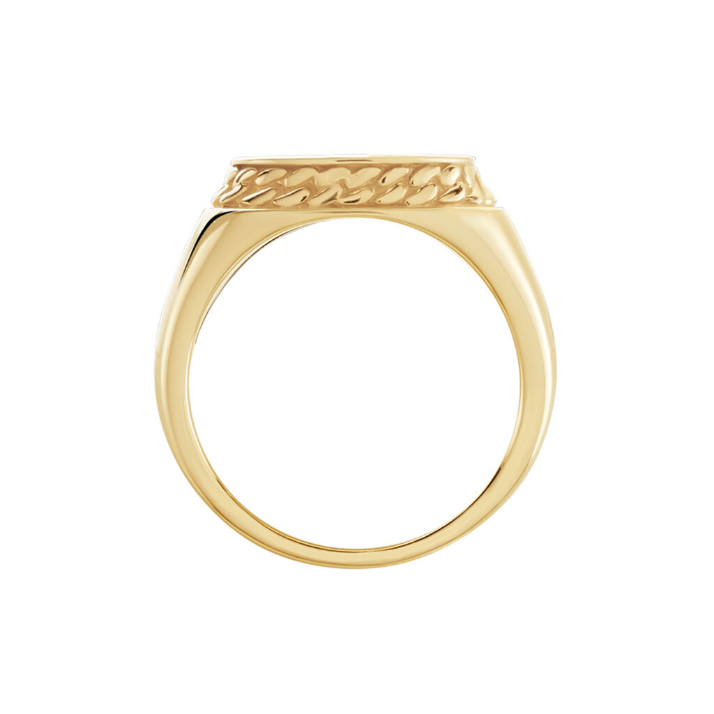 Chevalière Plaqué Or Jaune Nail - Chevalières Homme | Histoire d’Or