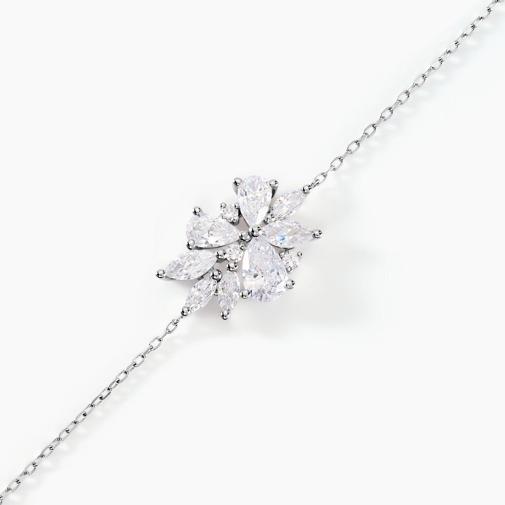 Bracelet Marquis Or Blanc Oxyde De Zirconium - Bracelets Femme | Histoire d’Or