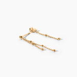 Boucles D'Oreilles Pendantes Juline Plaqu&eacute; Or Jaune - Boucles d'oreilles fantaisie Femme | Histoire d&rsquo;Or