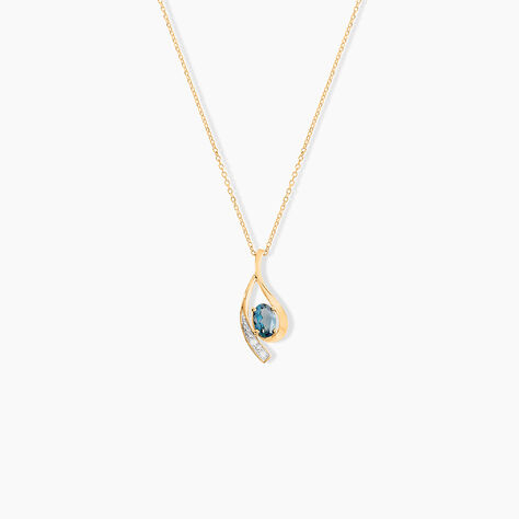 Collier Or Jaune Sagesse Topaze Oxydes De Zirconium - Colliers Femme | Histoire d’Or