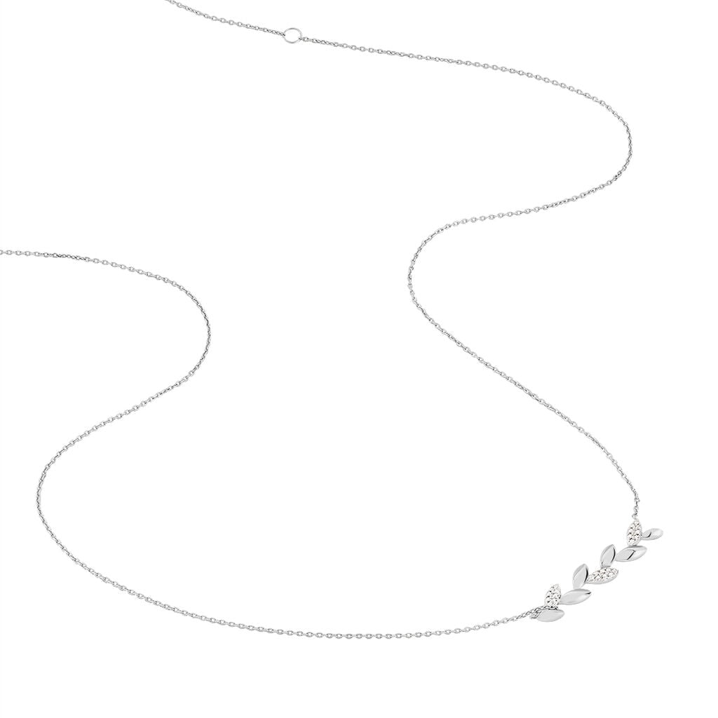 Collier Anthea Or Blanc Diamant - Colliers Femme | Histoire d&rsquo;Or